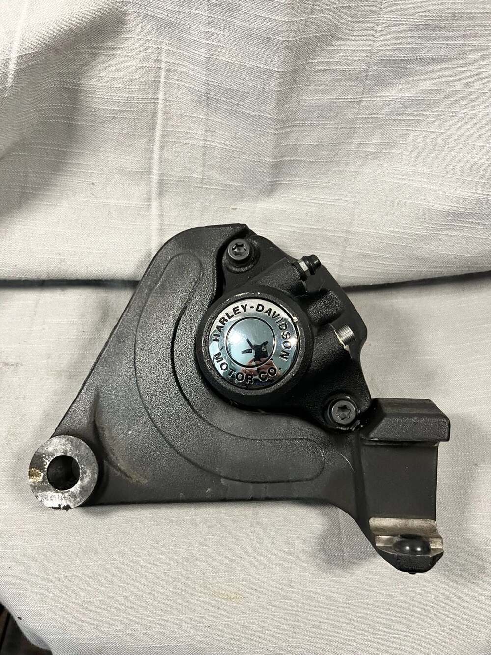 Harley Davidson FXRS OEM Rear Brake Caliper and Mount Bracket Assembly with Dres